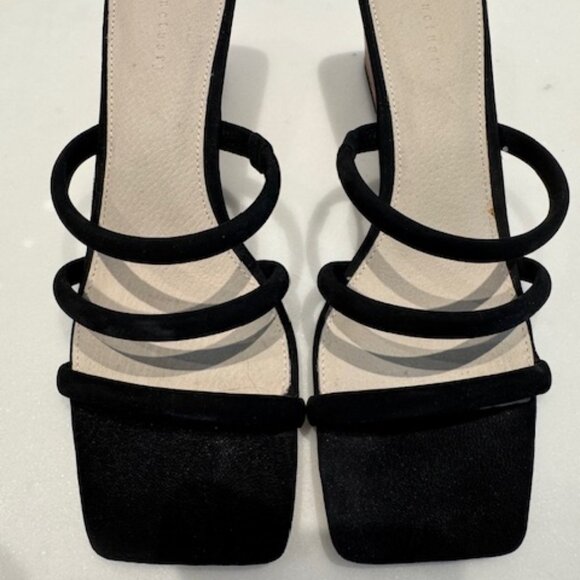 Sanctuary Shoes - NWOT Sanctuary Black Suede Wedges 10